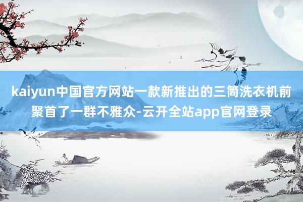 kaiyun中国官方网站一款新推出的三筒洗衣机前聚首了一群不雅众-云开全站app官网登录